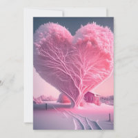 Winter's Liebe Song: Mattierter Herzbaum Wedding I