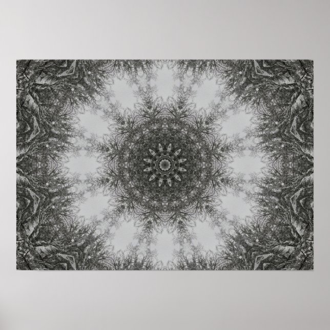 Winters Mandala Poster (Vorne)
