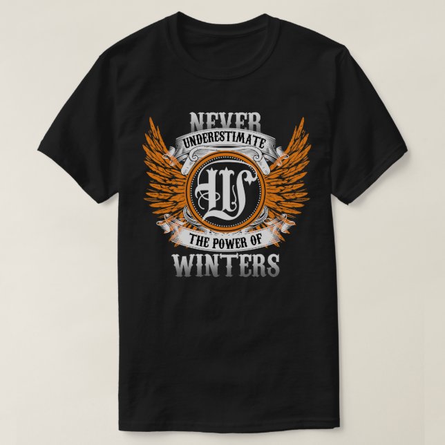 Winters Name Shirt Unterschätzt niemals den Power  (Design vorne)