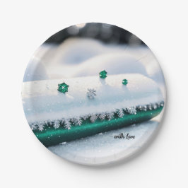 Winter's Soft Glow Pappteller
