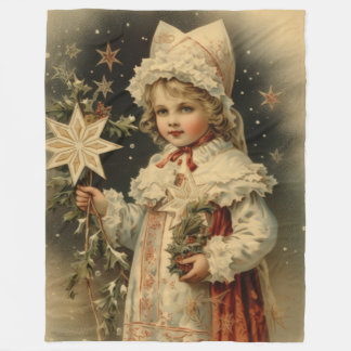 Winter's Whisper Vintage Weihnachtsblanket Fleecedecke