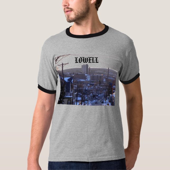 Wintersaison der Stadt Lowell T-Shirt (Vorderseite)