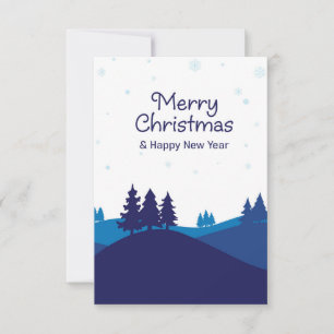 Wintersaison Design. Karte