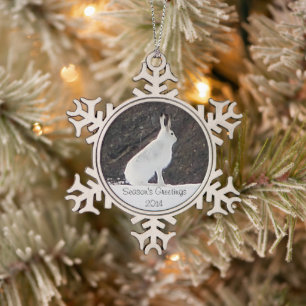 Wintersaison Grüße Snowflake Ornament