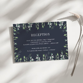 Wintersaison Hochzeitsempfangskarte Einladung