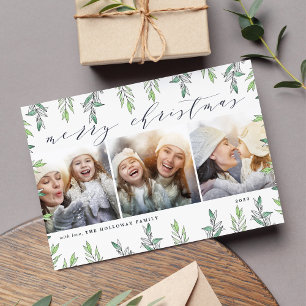 Wintersaison Holiday Foto Collage Card Feiertagskarte