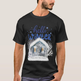 Wintersaison Männer und Frauen Shirts Schneemann T