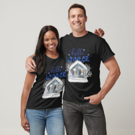 Wintersaison Männer und Frauen Shirts Schneemann T