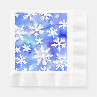 Wintersaison Schneeflocken Papier Napkins Serviette