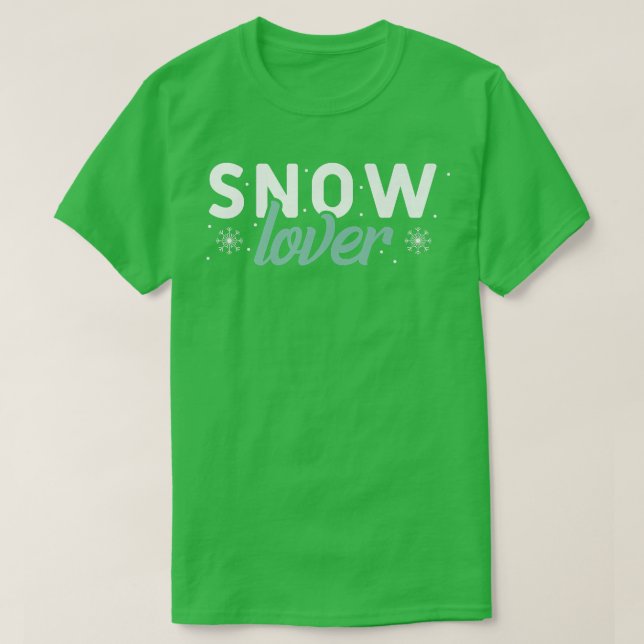 Wintersaison Snow Games - Schneefall T-Shirt (Design vorne)
