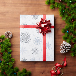 Wintersaison Snowflake Niedliches Weihnachtsgesche Geschenkpapier
