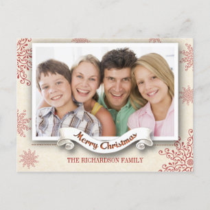 Wintersaison Weihnachtsgrüße Foto Postkarte