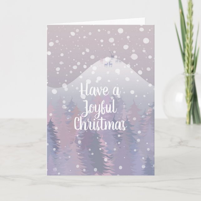 Winterscape Feiertagskarte (Vorderseite)