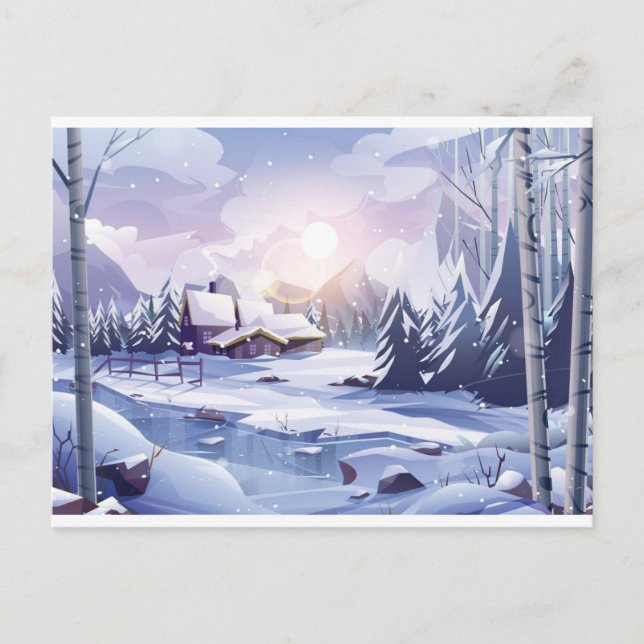 WINTERSCENERY Postkarte (Vorderseite)