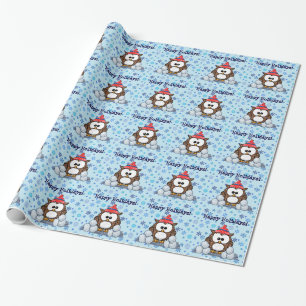 Winterschale Geschenkpapier