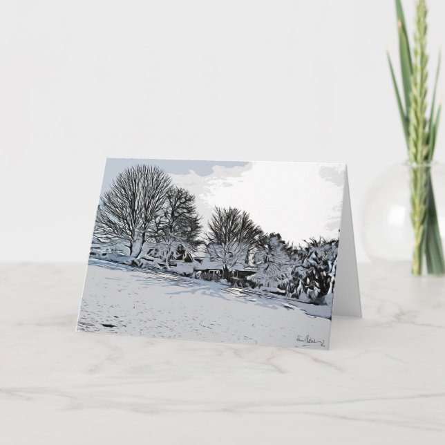 'Winterschatten', Harthill mit Woodall. Karte (Vorderseite)