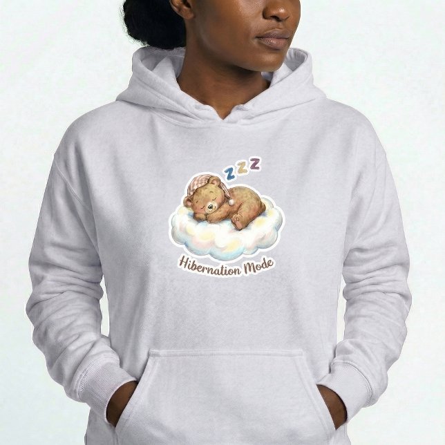 Winterschlaf-Modus Bär Pullover Hoodie Geschenk (Von Creator hochgeladen)