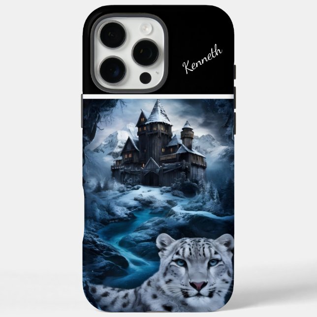 Winterschloss Snow Leopard Case-Mate iPhone Hülle (Rückseite)