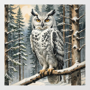 Winterschlussklammer Fensteraufkleber