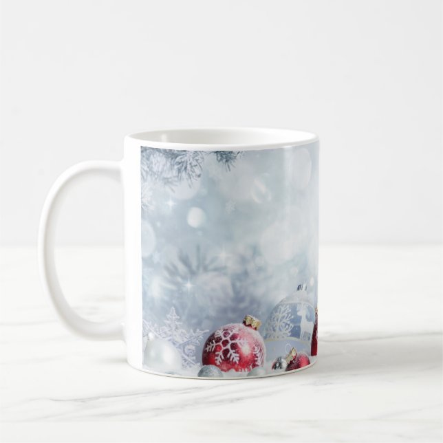 Winterschmuck Weihnachten Kaffeetasse (Links)