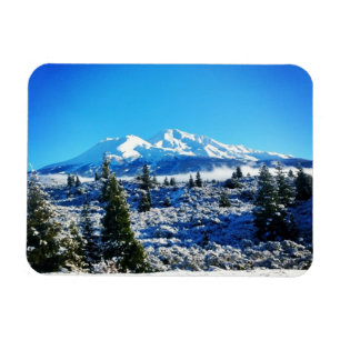 Winterschnee am Berg Shasta, CA Magnet