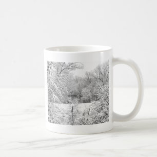 Winterschnee am Huron River Tasse