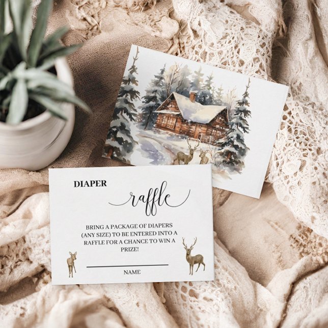 Winterschnee Baby ist kalt draußen Windelaffe Begleitkarte (Von Creator hochgeladen)