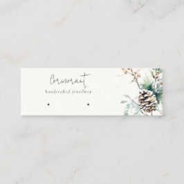 Winterschnee Berries Hoops Loop Stud Holder Mini Visitenkarte