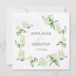 *~* Winterschnee Berry Boho UAWG QR AR12 Hochzeit Einladung