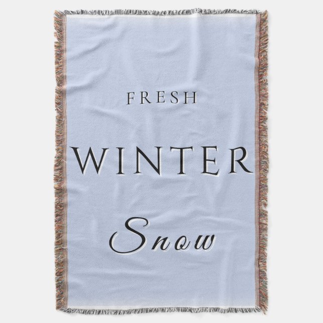 Winterschnee Decke (Vorderseite Vertikal)