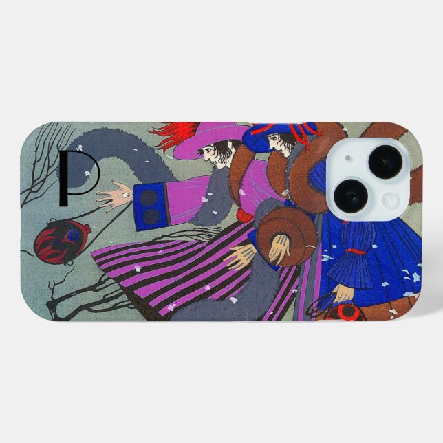 WINTERSCHNEE FASHION MONOGRAMM Case-Mate iPhone HÜLLE (Rückseite (Horizontal))