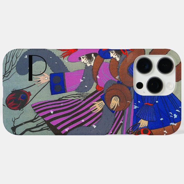 WINTERSCHNEE FASHION MONOGRAMM Case-Mate iPhone HÜLLE (Rückseite (Horizontal))