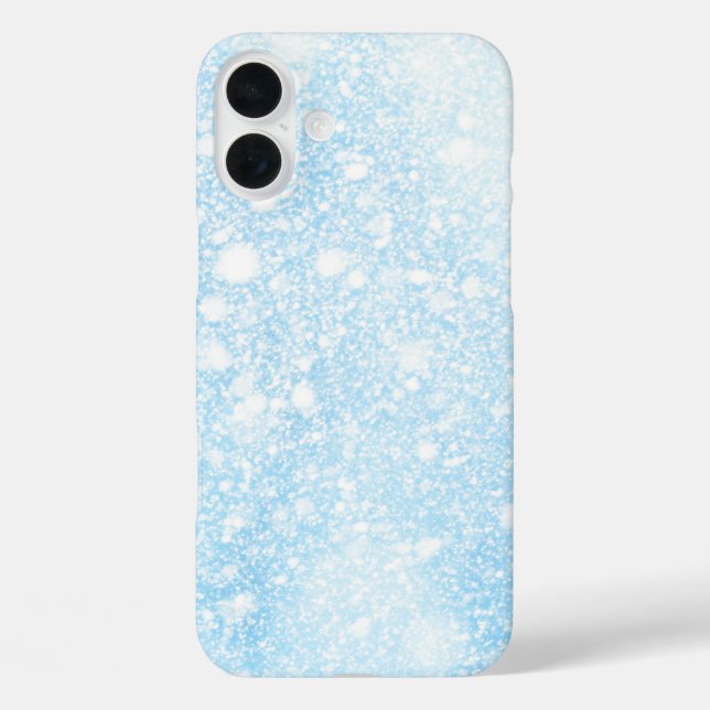 Winterschnee funkelnd Schwarz/Weiß Case-Mate iPhone Hülle (Rückseite)
