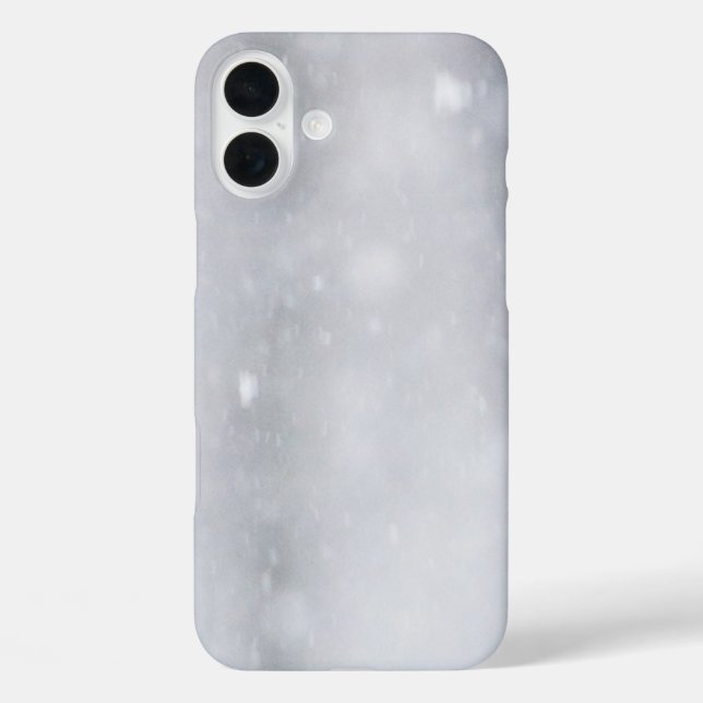 Winterschnee funkelnd Schwarz/Weiß Case-Mate iPhone Hülle (Rückseite)