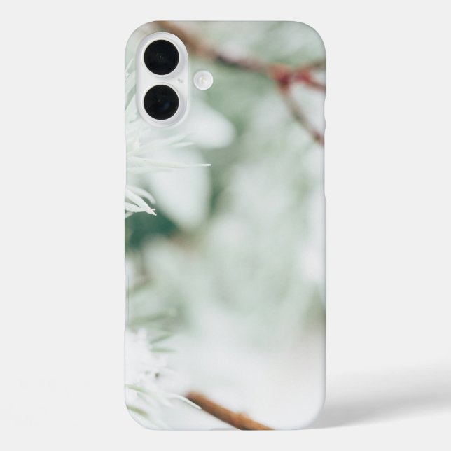 Winterschnee funkelnd Schwarz/Weiß Case-Mate iPhone Hülle (Rückseite)