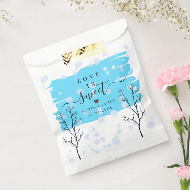 Winterschnee-Gastgeschenk Hochzeit Geschenktütchen (Versiegelt)