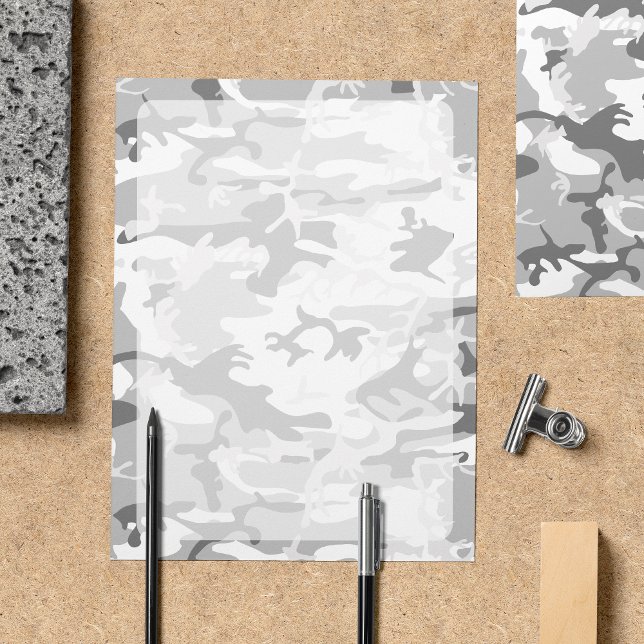Winterschnee Grau Camouflage, Militär, Letterhead (Von Creator hochgeladen)
