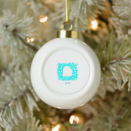 Winterschnee Herzliche Keramik Runde Ornamente
