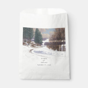 Winterschnee Hochzeit im Wasser Geschenktütchen