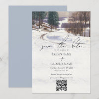 Winterschnee Hochzeit im Wasser