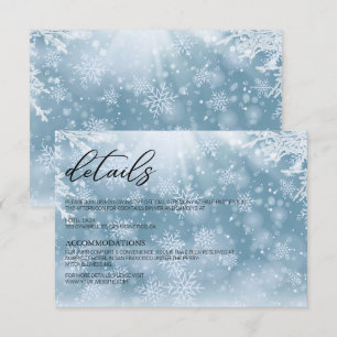 Winterschnee-Hochzeitskarte Dankeskarte