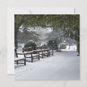 Winterschnee im Park Karte