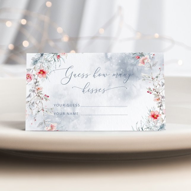 Winterschnee in der Liebe schätzen, wie viele Küss Begleitkarte (Von Creator hochgeladen)