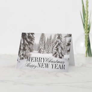 Winterschnee in Washingtons Kristallgebirge Feiertagskarte