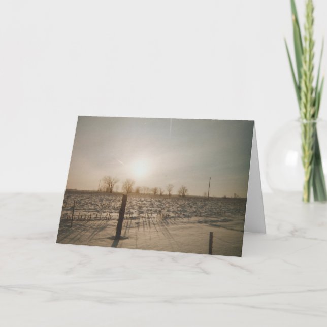 Winterschnee Karte (Vorderseite)