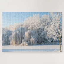 Winterschnee Landschaft, 1014 Stücke Jigsaw Puzzle