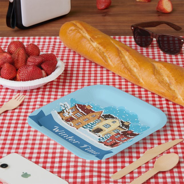 Winterschnee Pappteller (Von Creator hochgeladen)