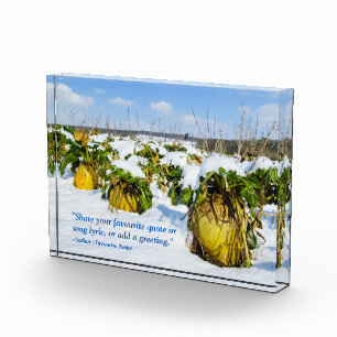 Winterschnee - Personalisiert Fotoblock