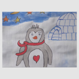 Winterschnee-Pinguin-Tissue Seidenpapier