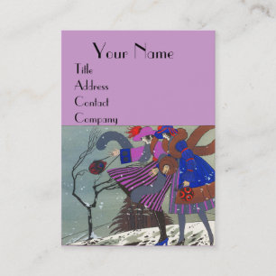 WINTERSCHNEE / SCHÖNHEIT FASHION COSTUME DESIGNER VISITENKARTE